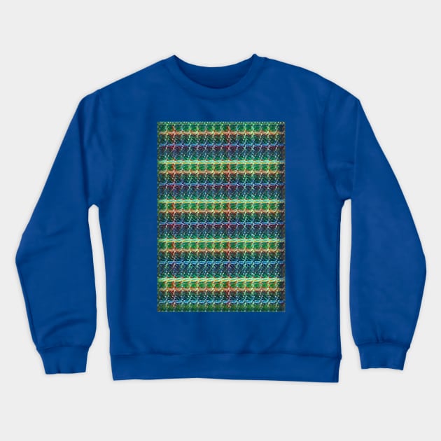 Blue and green stripes. Crewneck Sweatshirt by Evgeniya